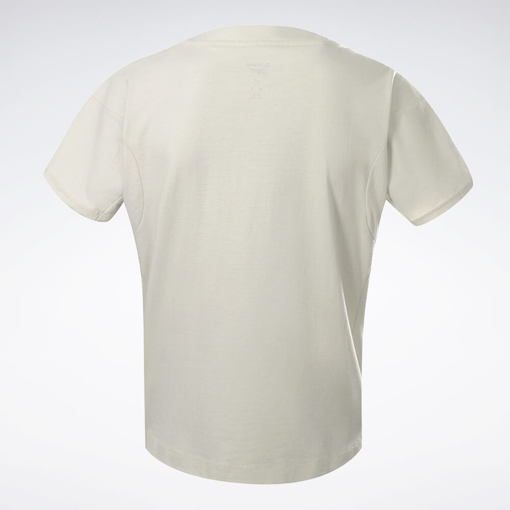 Camiseta Reebok Manga Curta Young Cropped Feminina – branco – foto 2