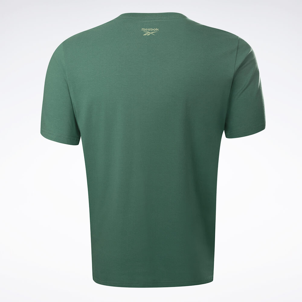 Camiseta Reebok Big Logo Linear Masculina – verde – foto 2