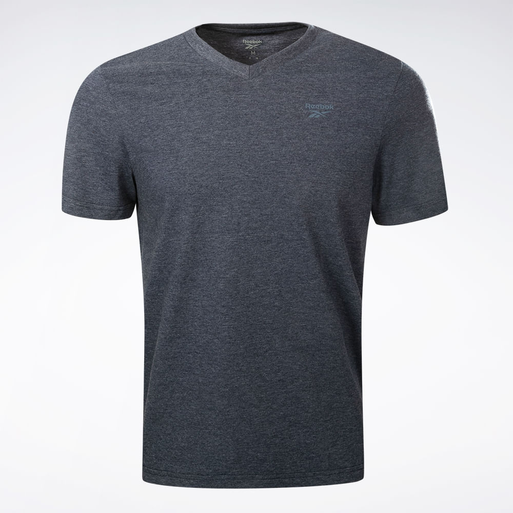 Camiseta Reebok Classics Logo V Masculina – Marinho – foto 1