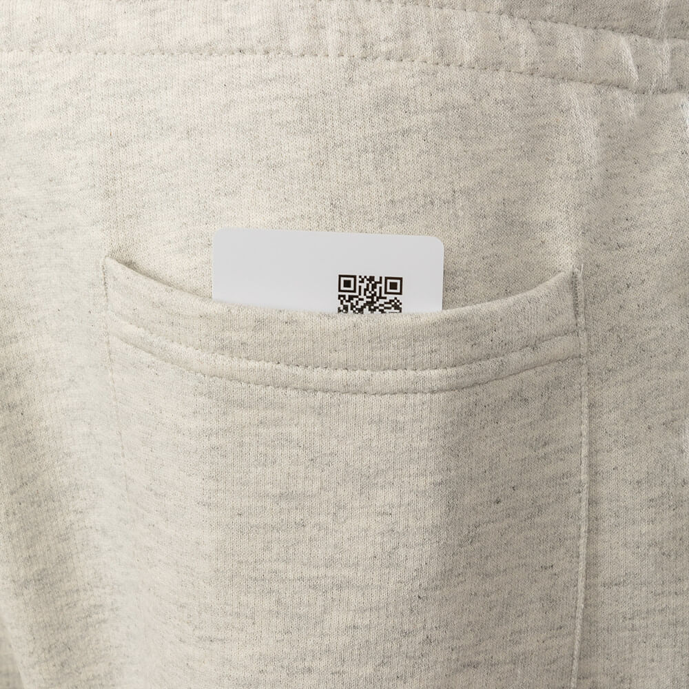 Calça Reebok Logo Masculina – Cinza claro – foto 4