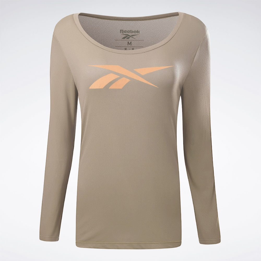 Camiseta Reebok Utility Feminina – bege – foto 1