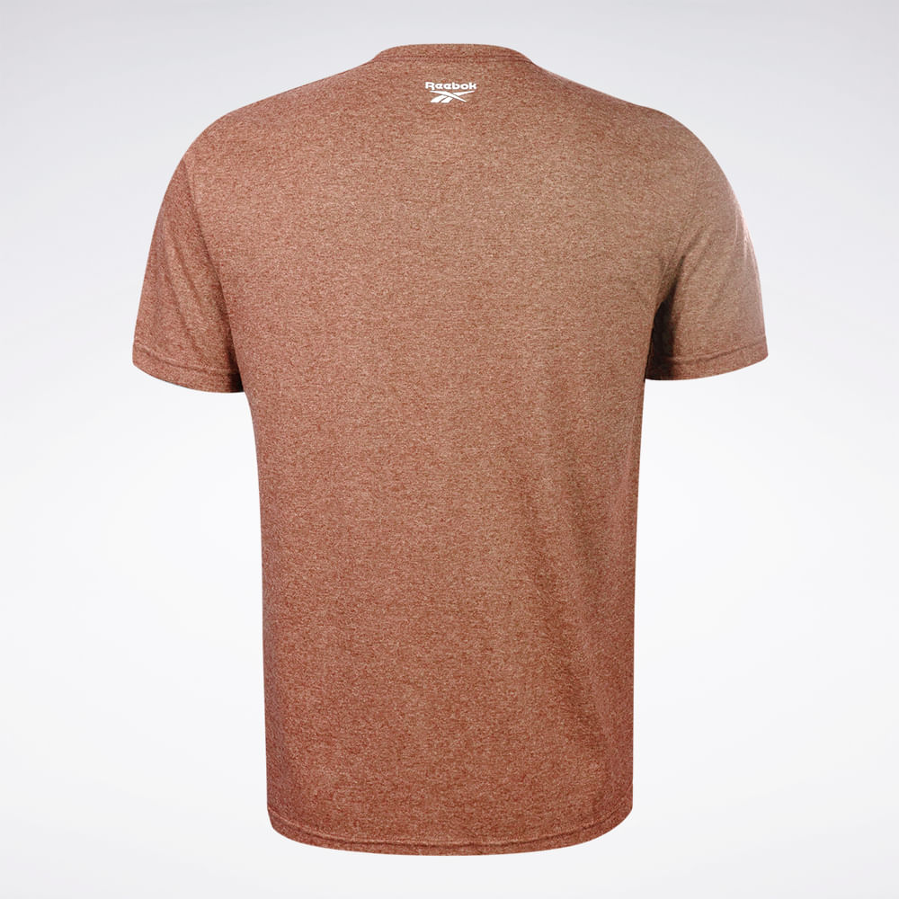 Camiseta Reebok Classics Vector Masculina – Marrom mescla – foto 2