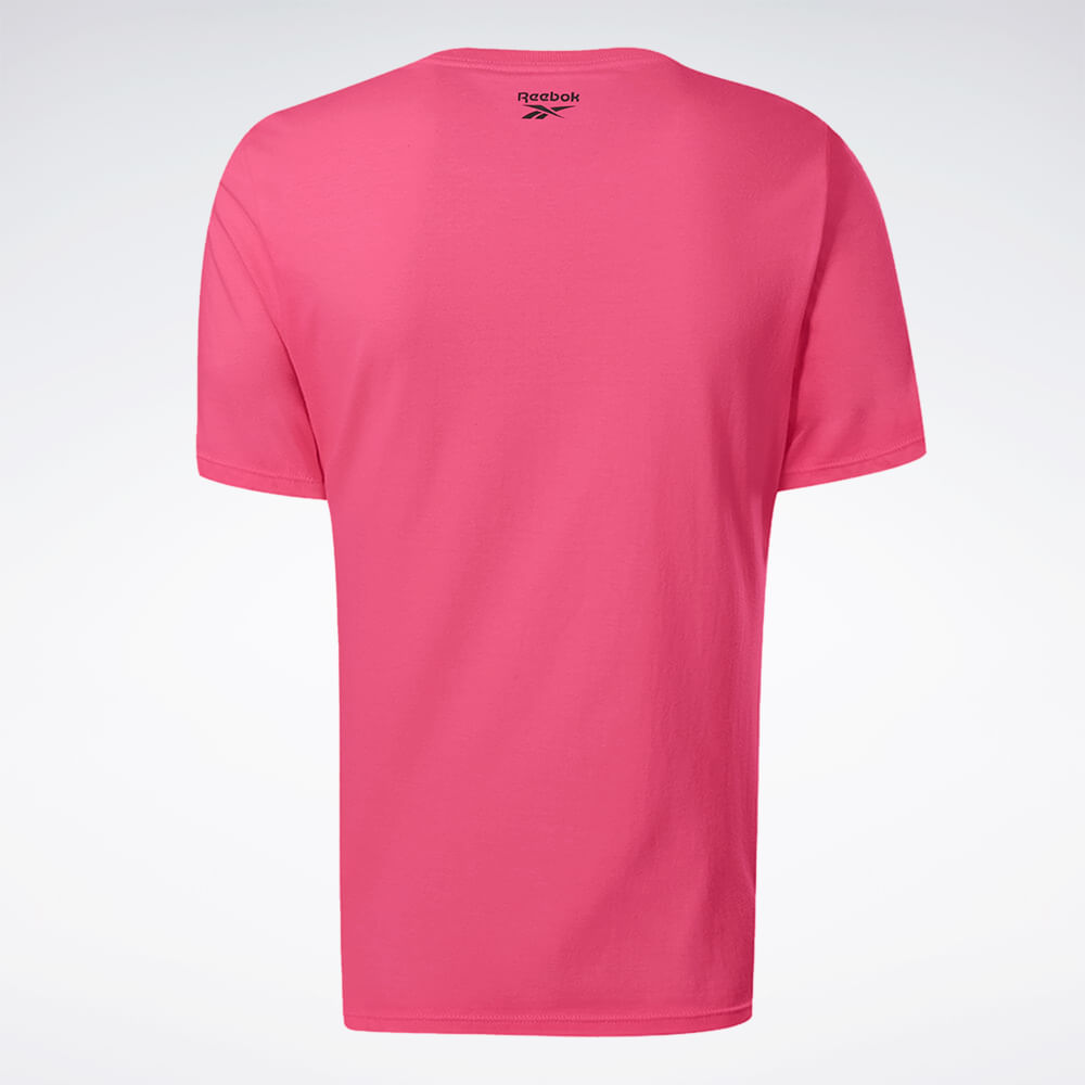 Camiseta Reebok  Star Crest Logo Feminina – rosa – foto 2