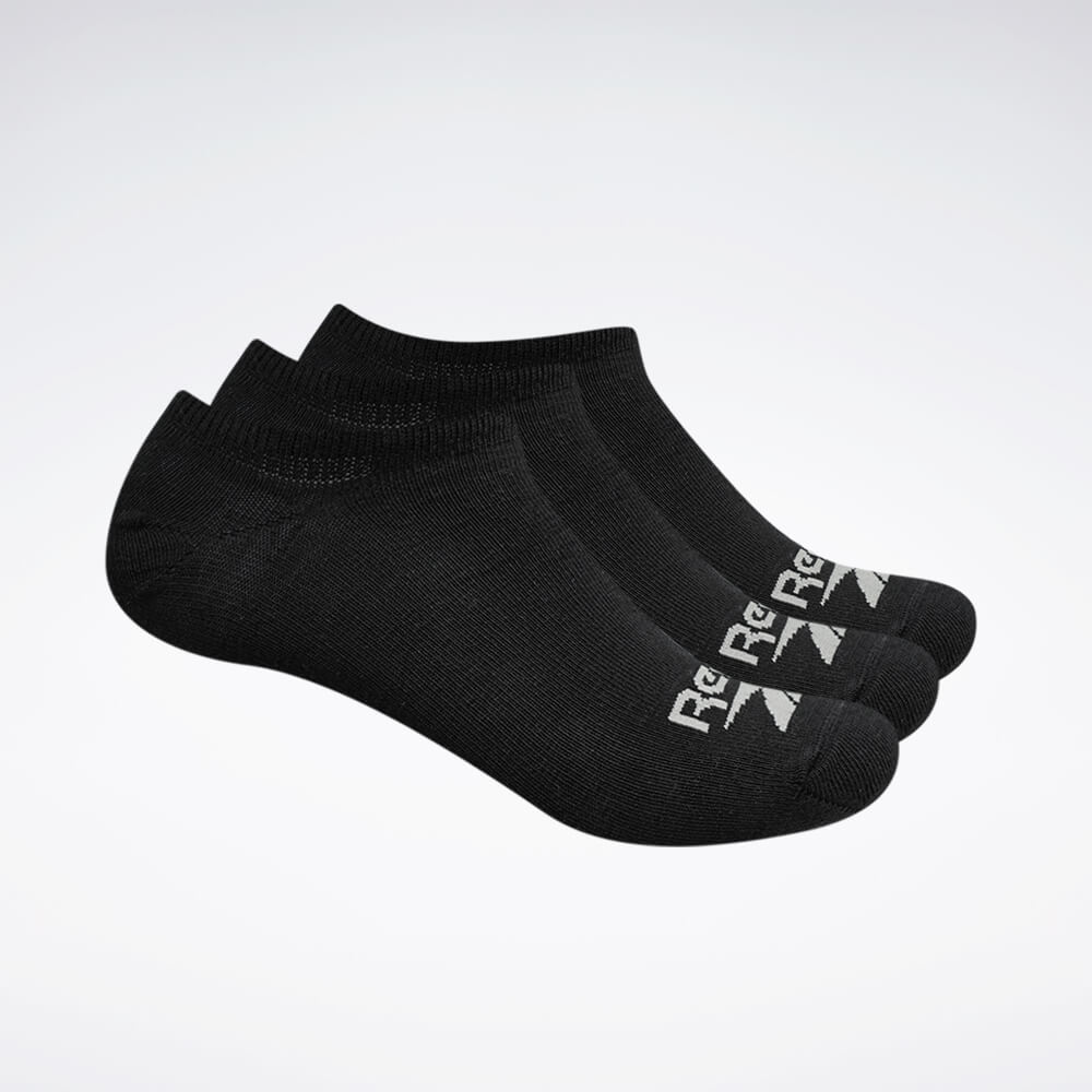 Kit 3 Meias Reebok CL 3K Inv 1/2 Toalha Masculino – preto – foto 1
