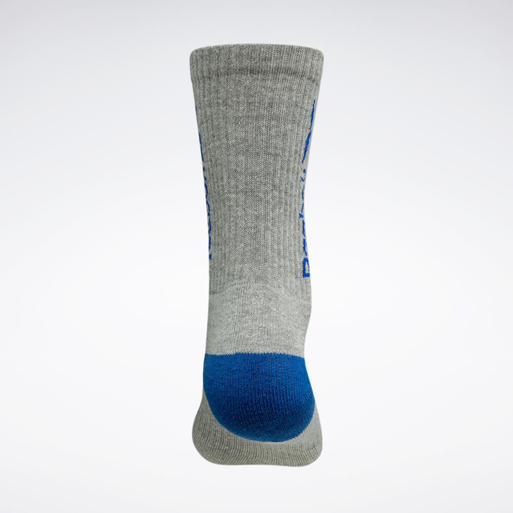 Meia Reebok Cano Alto Vert Canelada Masculino – Cinza mescla – foto 2