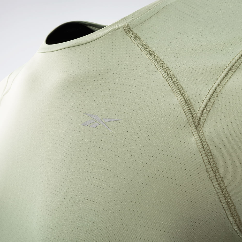 Camiseta Reebok Manga Curta Impact Masculina – verde – foto 3