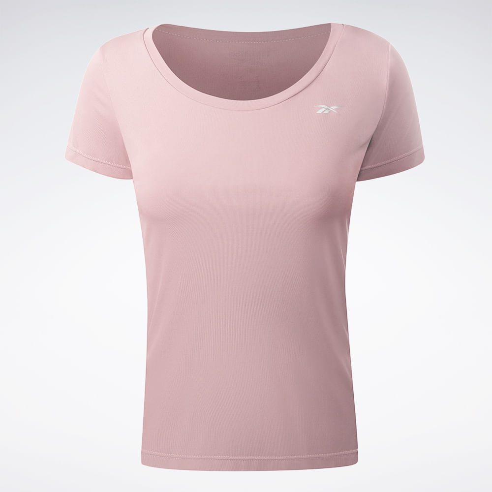 Camiseta Reebok Manga Curta Agile Feminina – Lilás – foto 1