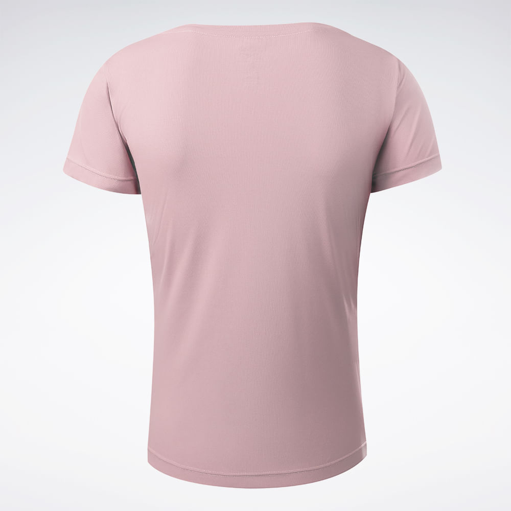 Camiseta Reebok Manga Curta Agile Feminina – Lilás – foto 2