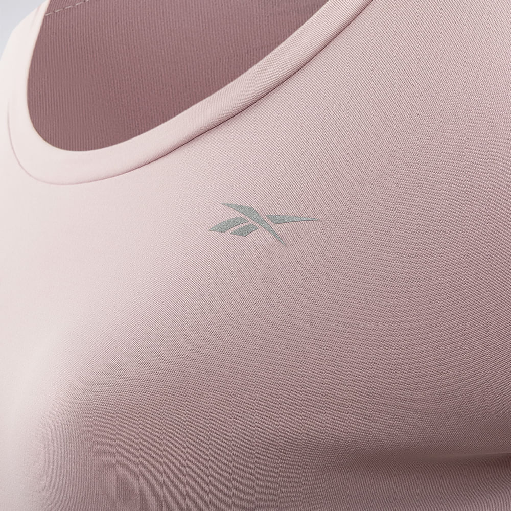 Camiseta Reebok Manga Curta Agile Feminina – Lilás – foto 3