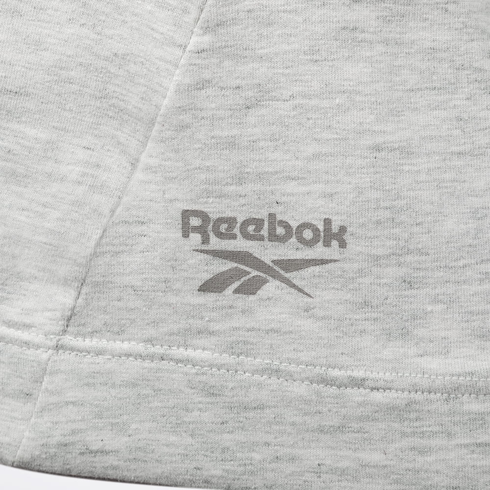 Camiseta Reebok Essential V Feminina – Cinza claro – foto 3