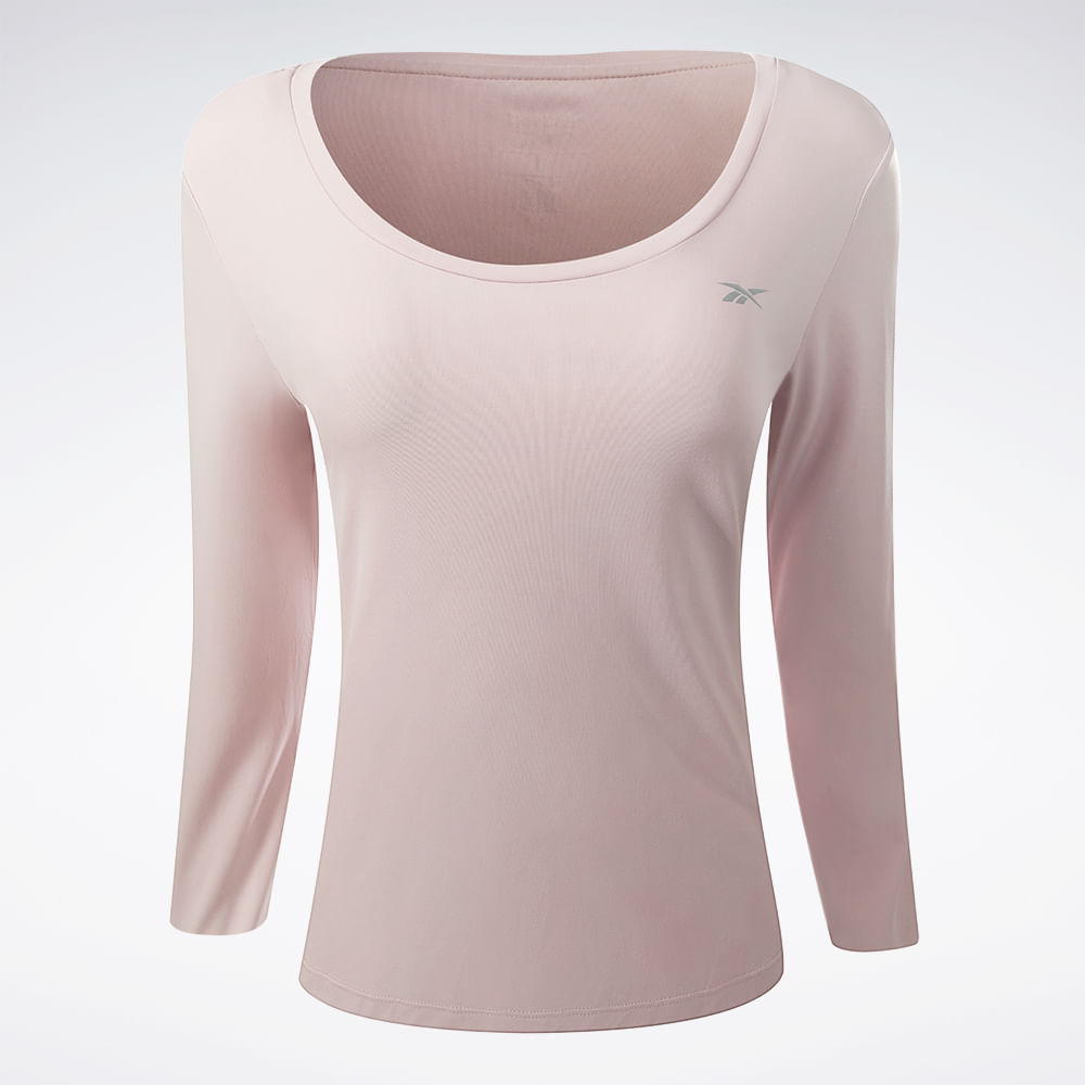 Camiseta Reebok Manga Longa Agile II Feminina – Lilás – foto 1