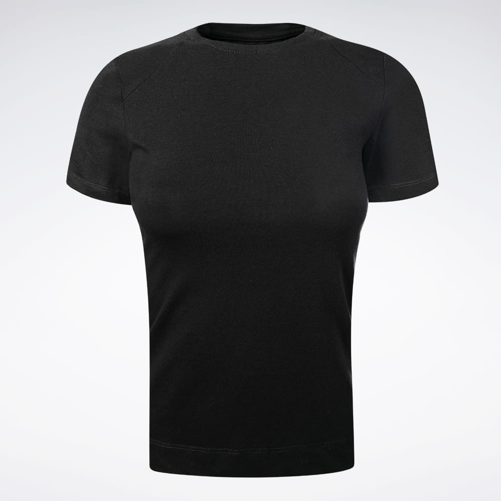 Camiseta Reebok Essential Feminina – preto – foto 1