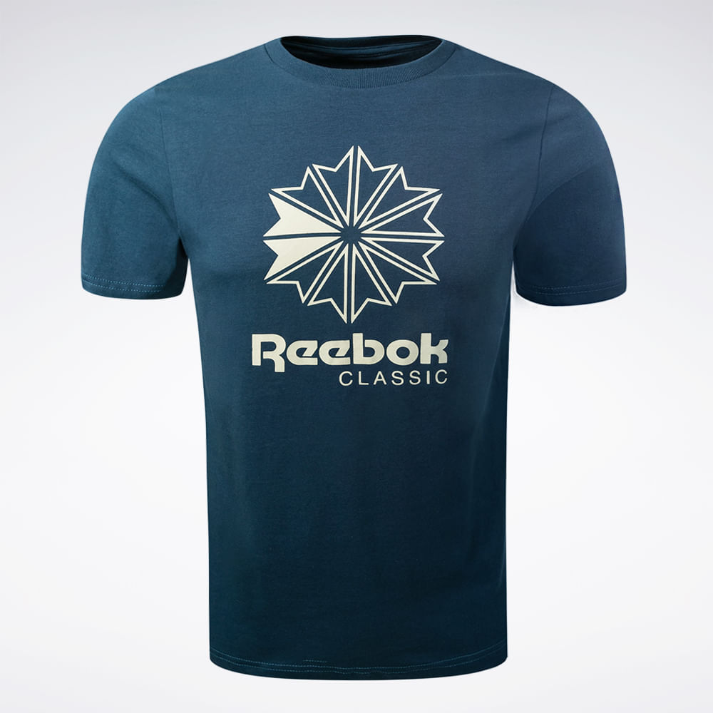 Camiseta Reebok Big Star Crest Masculina – azul – foto 1