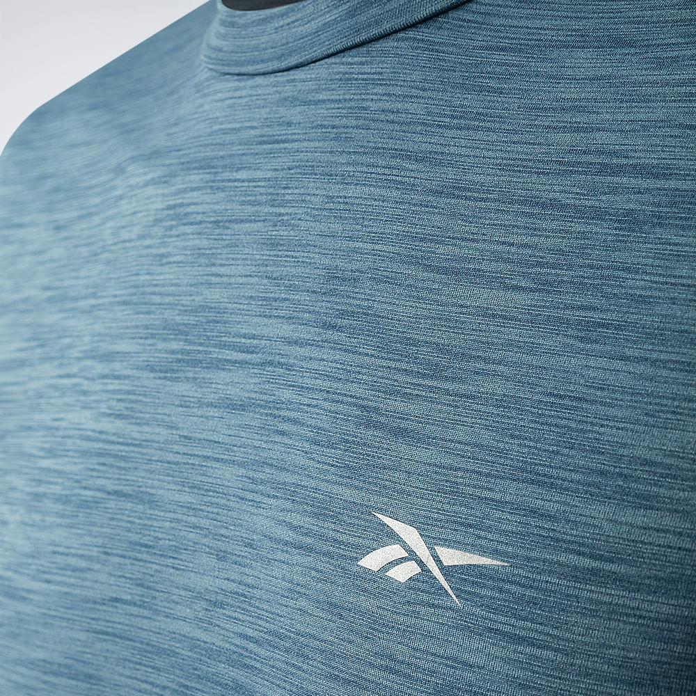 Camiseta Reebok Manga Longa Race Masculina – azul – foto 3