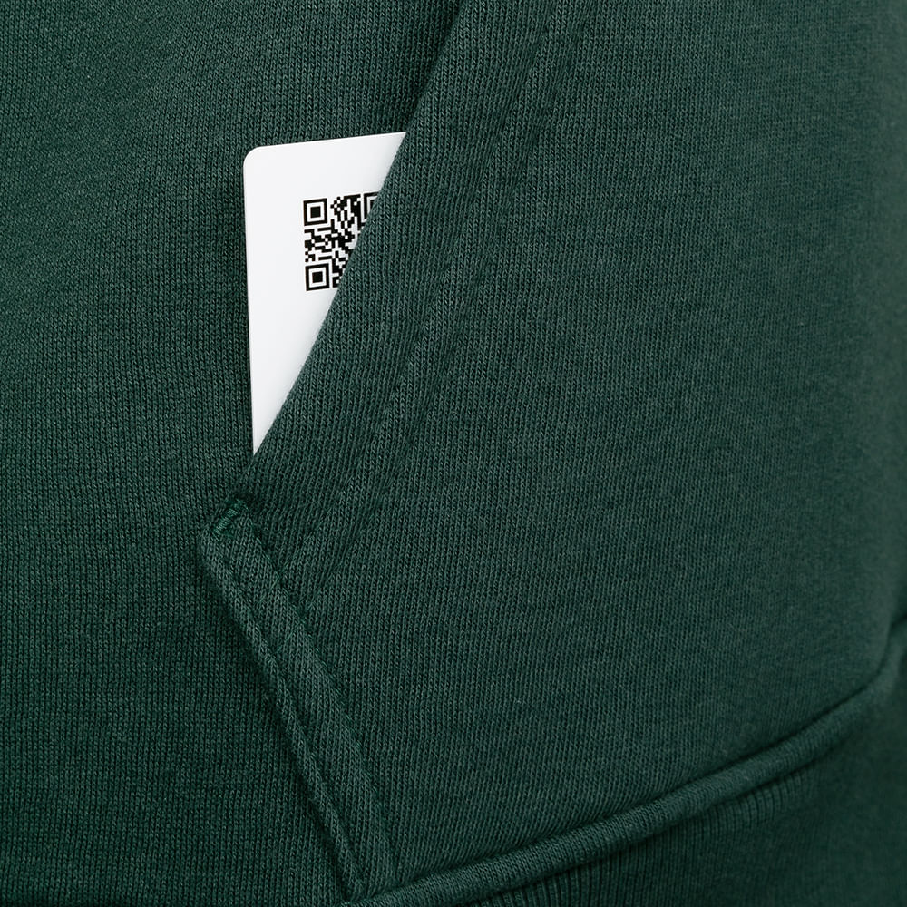 Blusa Reebok Big Vector Com Capuz Feminina – verde – foto 3