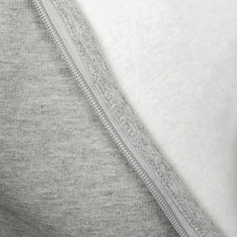 Jaqueta reebok logo com capuz masculina – Cinza mescla – foto 4