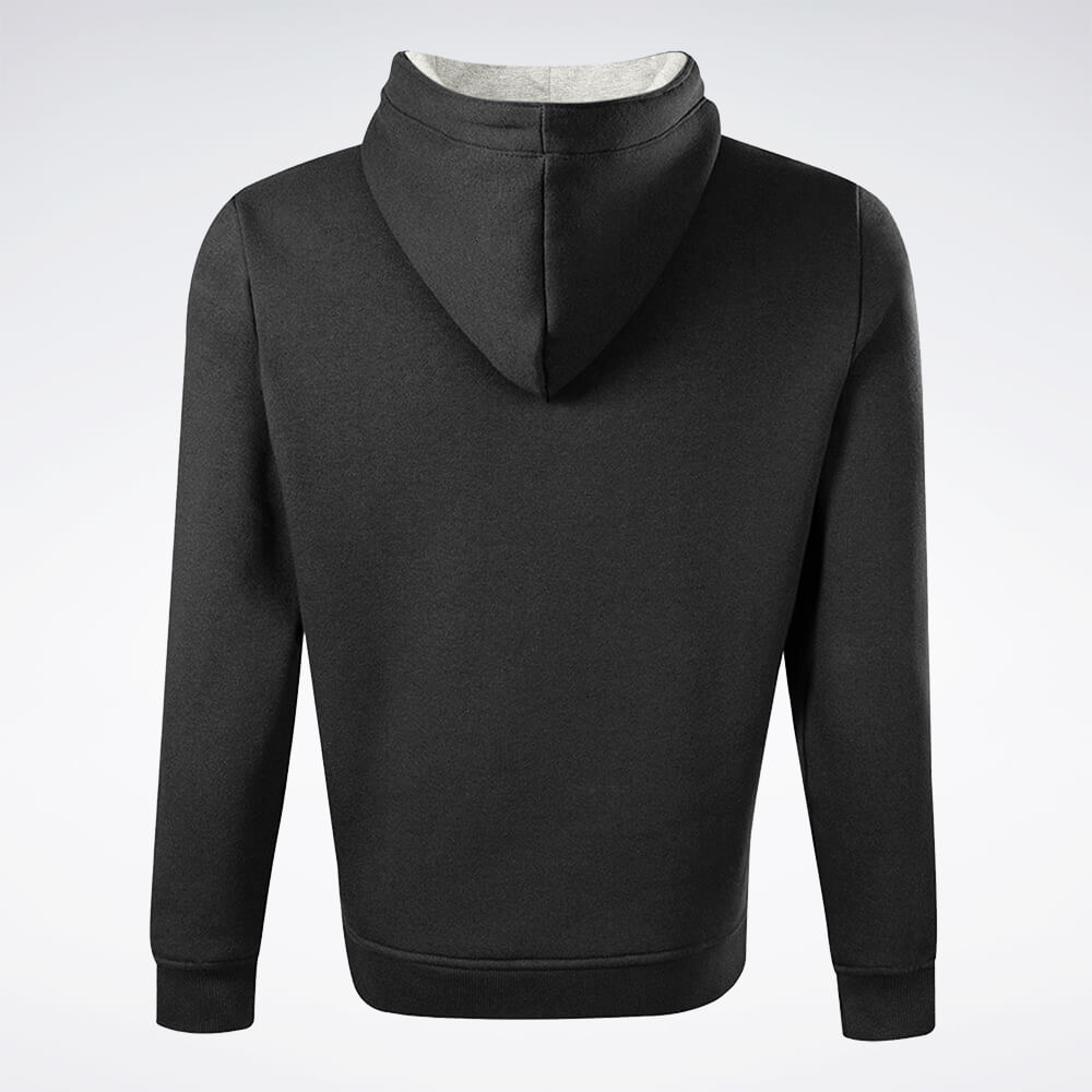 Blusa Reebok Big Vector com Capuz Masculina – preto – foto 2