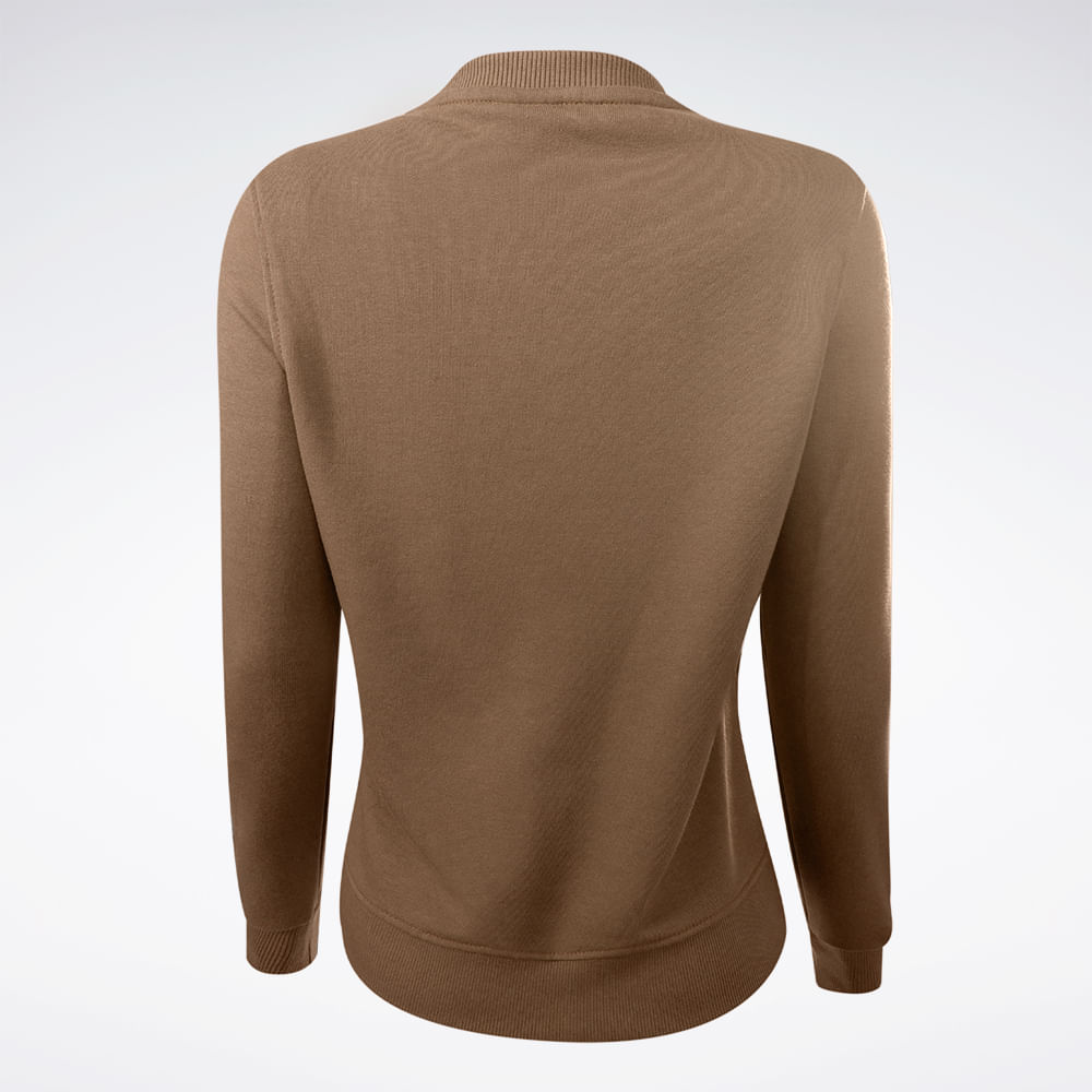 Blusa Reebok Big Logo Linear Crew Feminina – marrom – foto 2