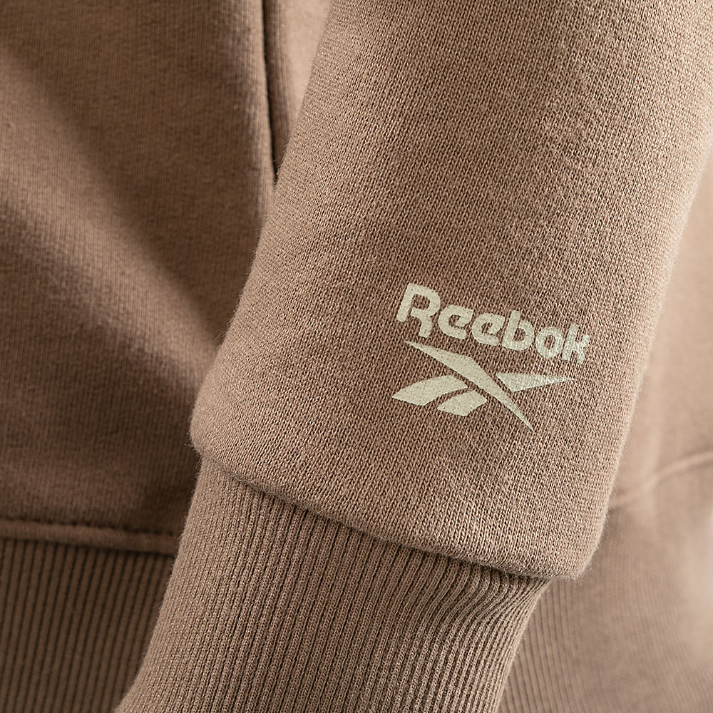 Blusa Reebok Big Logo Linear Crew Feminina – marrom – foto 4