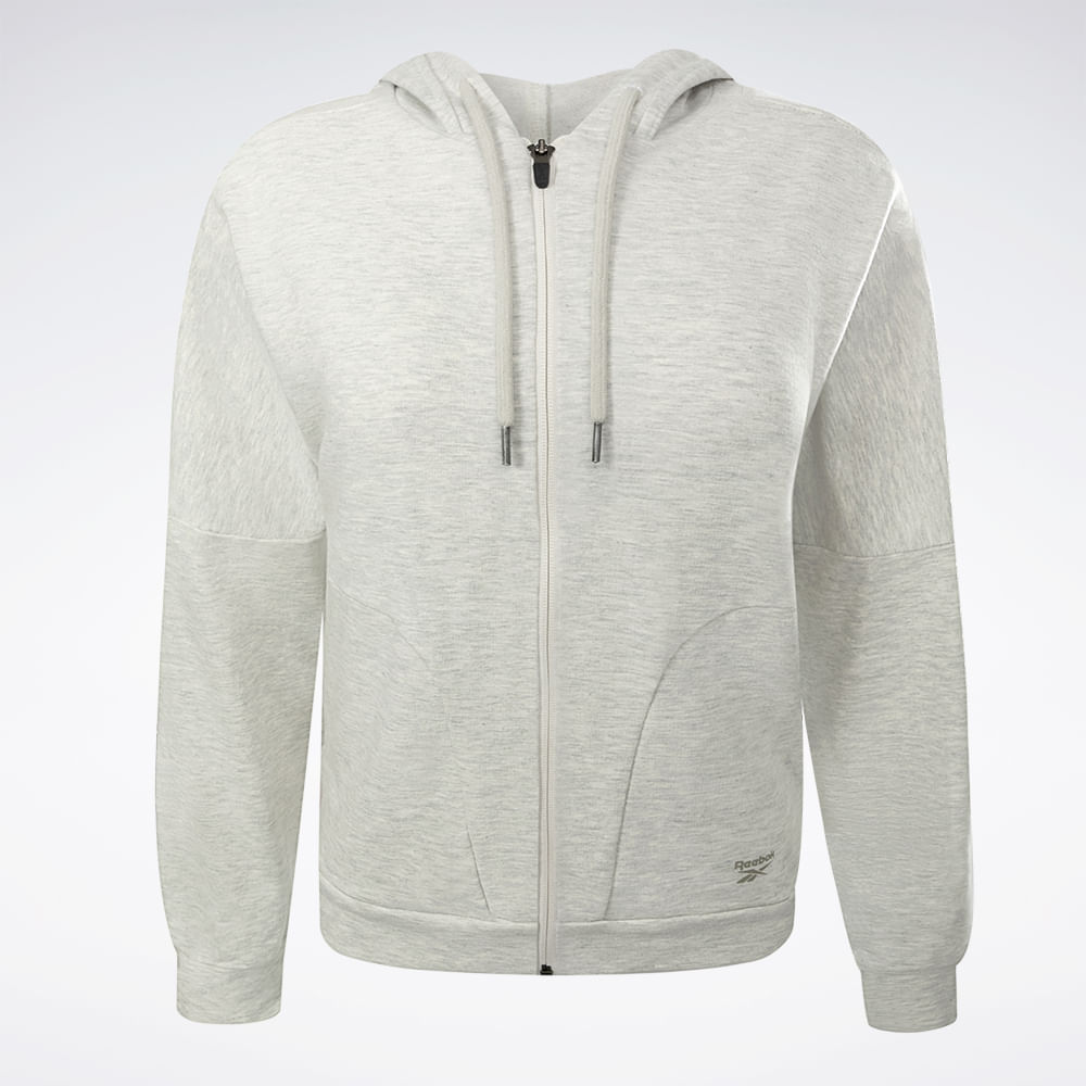 Jaqueta Reebok Young Feminina – Cinza claro – foto 1