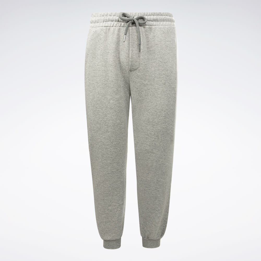 Calça Reebok Logo Masculina – Cinza mescla – foto 1