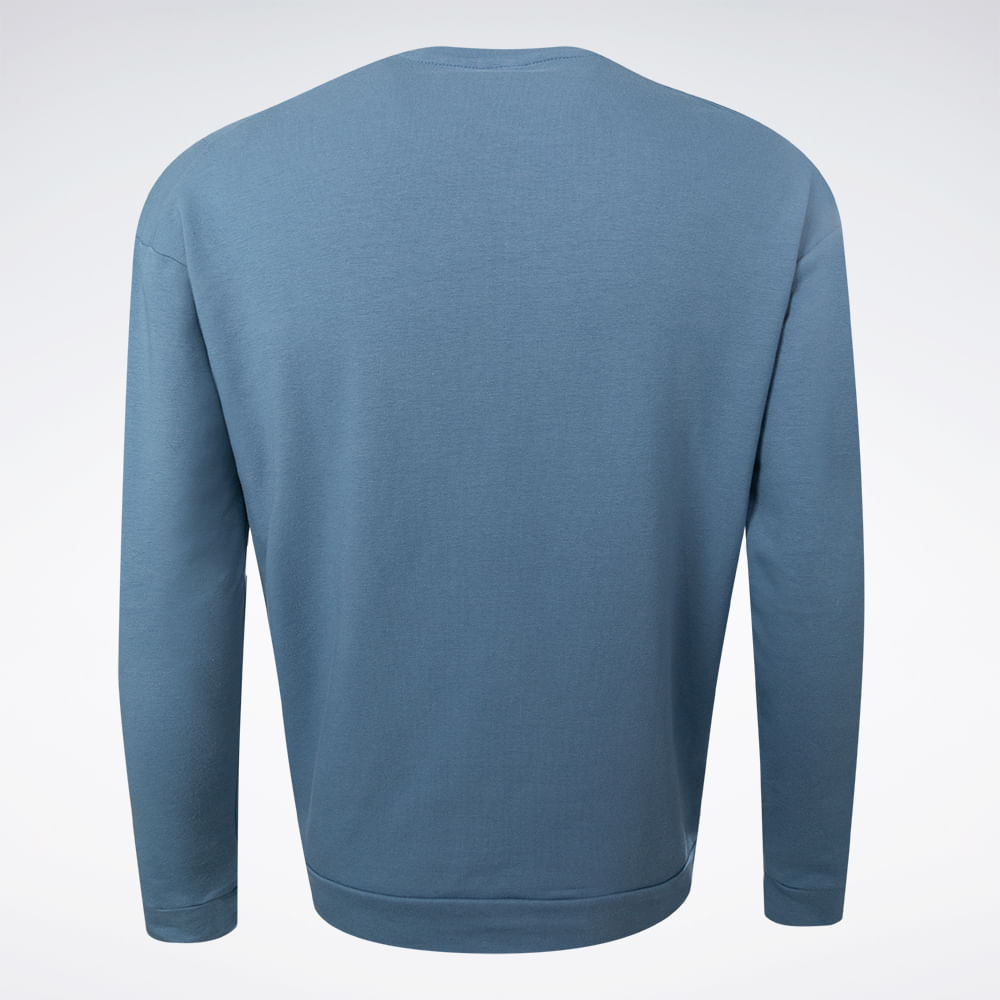 Blusa Reebok Young Gola Careca Masculina – azul – foto 3