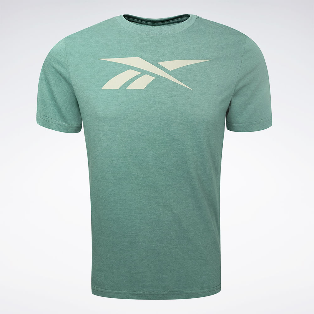 Camiseta Reebok Big Vector Masculina – verde – foto 1