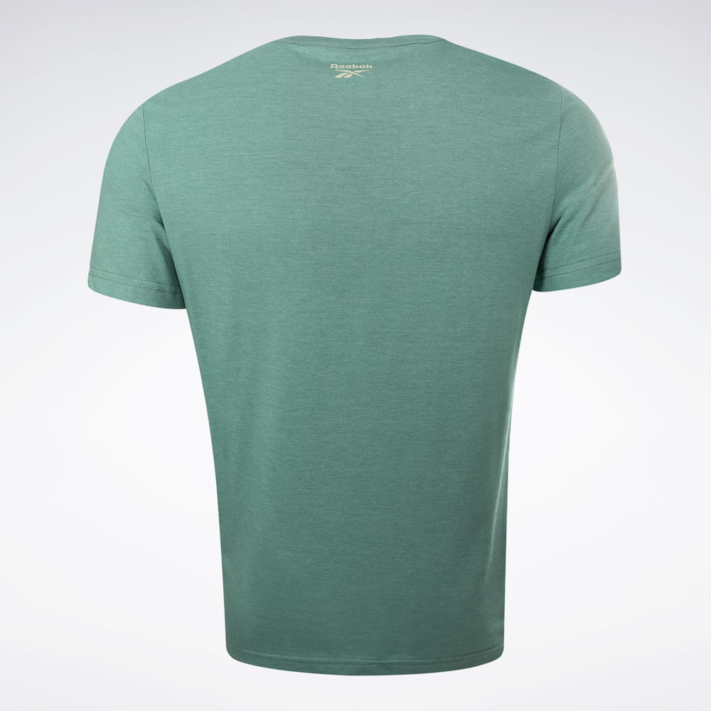 Camiseta Reebok Big Vector Masculina – verde – foto 3