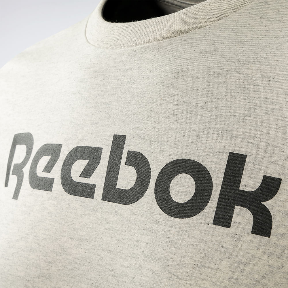 Camiseta Reebok Classics Linear Masculina – Cinza claro – foto 2