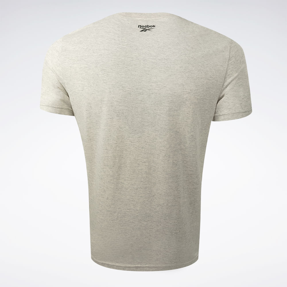 Camiseta Reebok Classics Linear Masculina – Cinza claro – foto 3