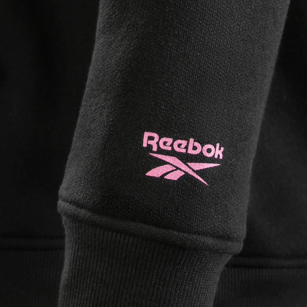 Blusa Reebok Classics Vector Com Capuz Feminina – preto – foto 4
