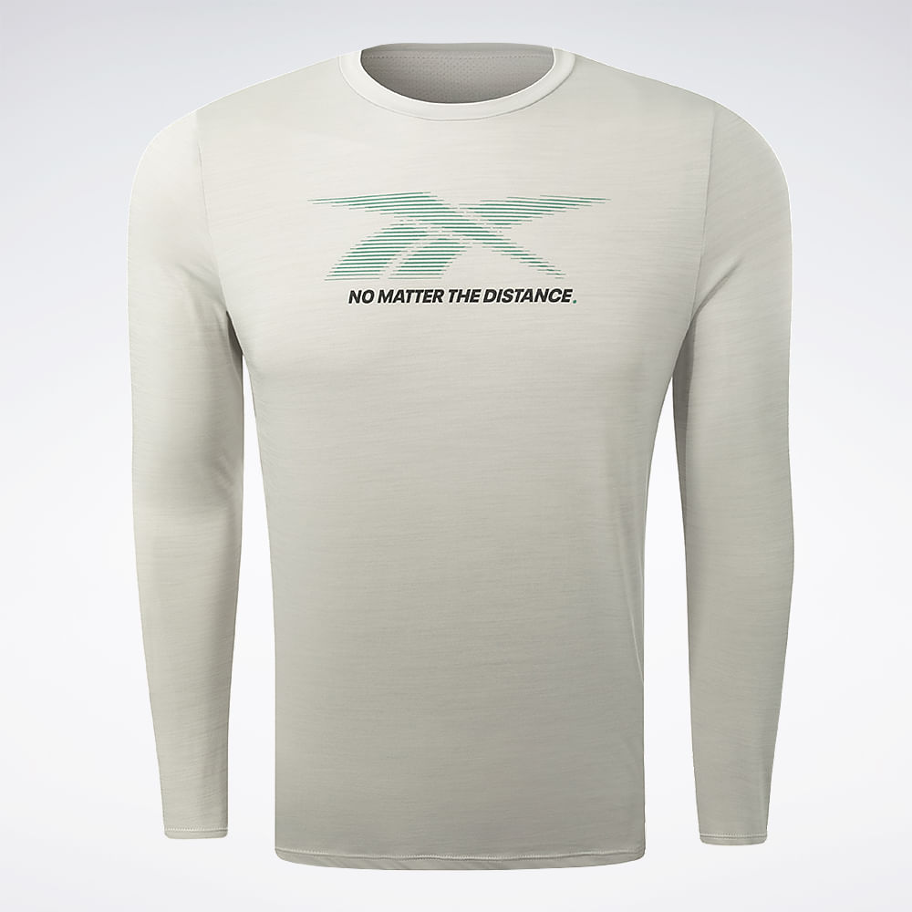 Camiseta Reebok Manga Longa Race Print Masculina | Reebok