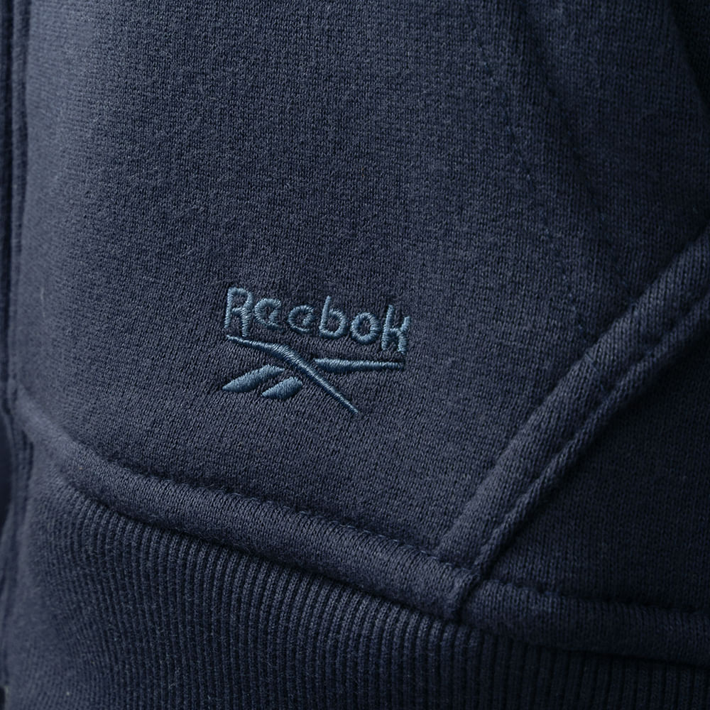 Jaqueta Reebok Logo Com Capuz Feminina – Marinho – foto 4