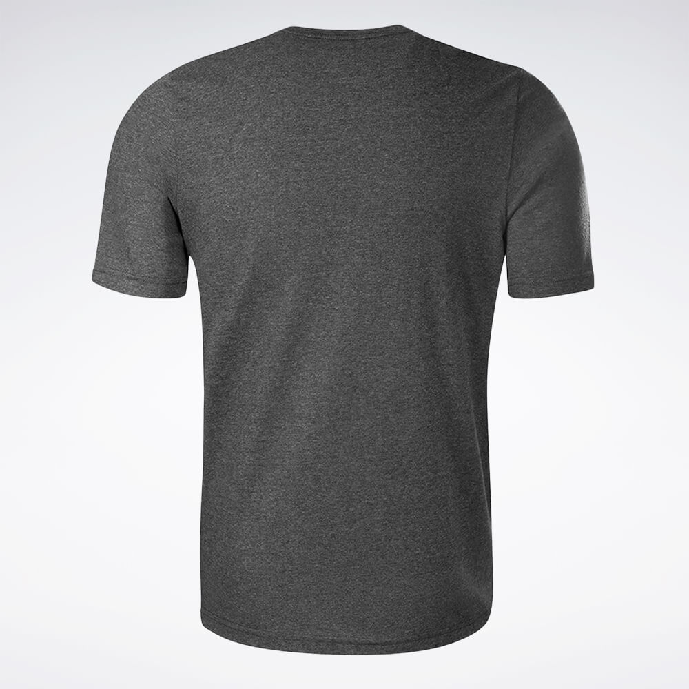 Camiseta Reebok CL Logo V Masculina – preto – foto 3