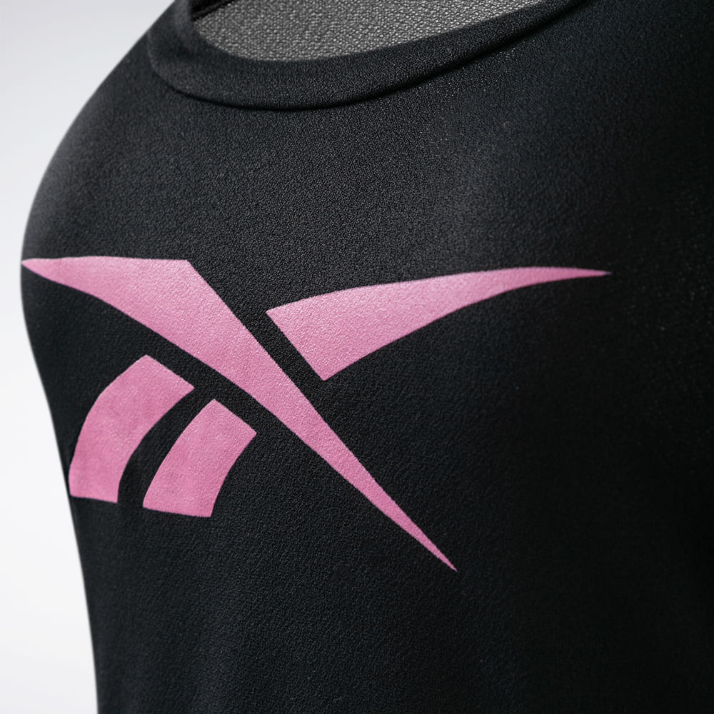 Camiseta Reebok Manga Curta Utility Feminina – preto – foto 2