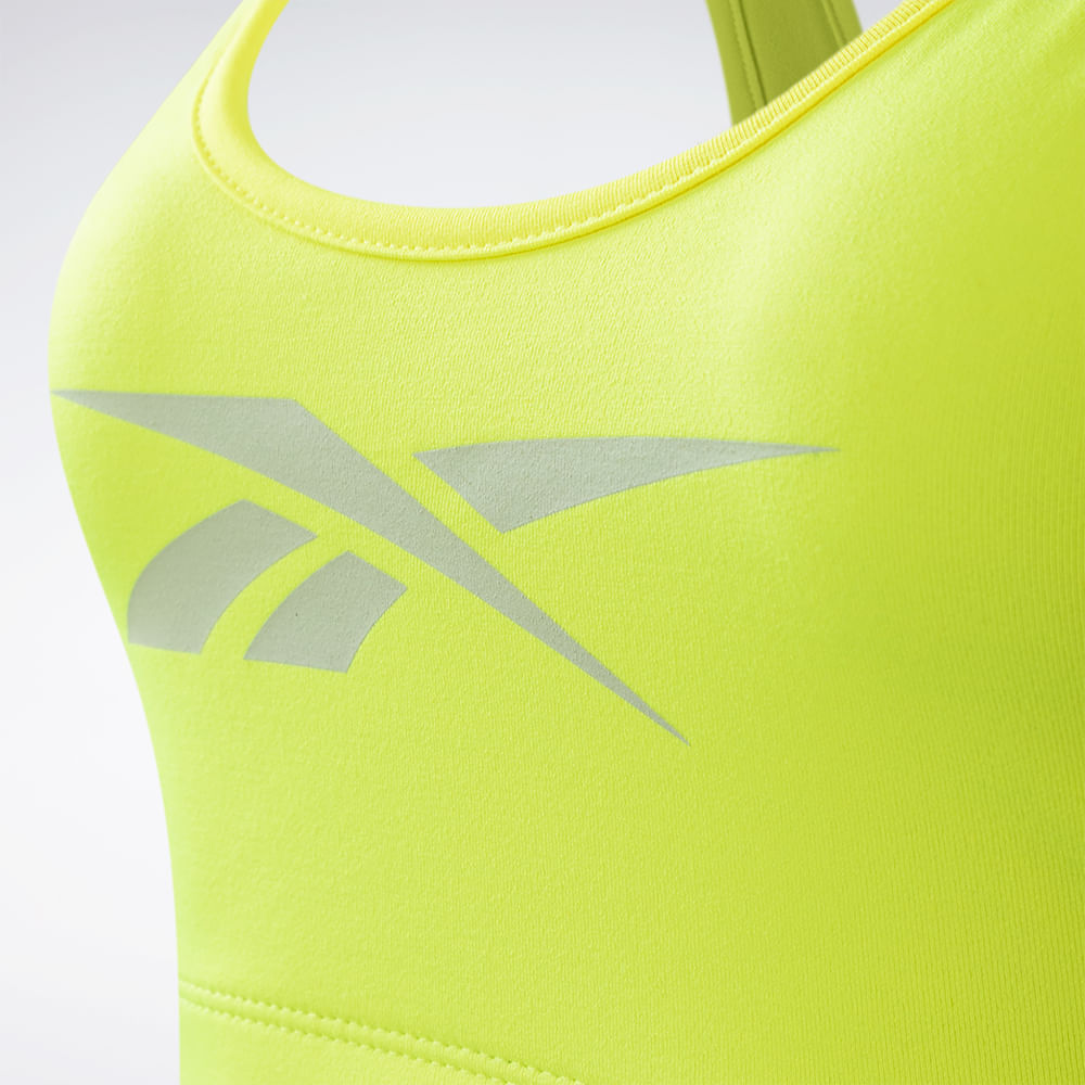 Top Reebok Workout Feminino – amarelo – foto 2