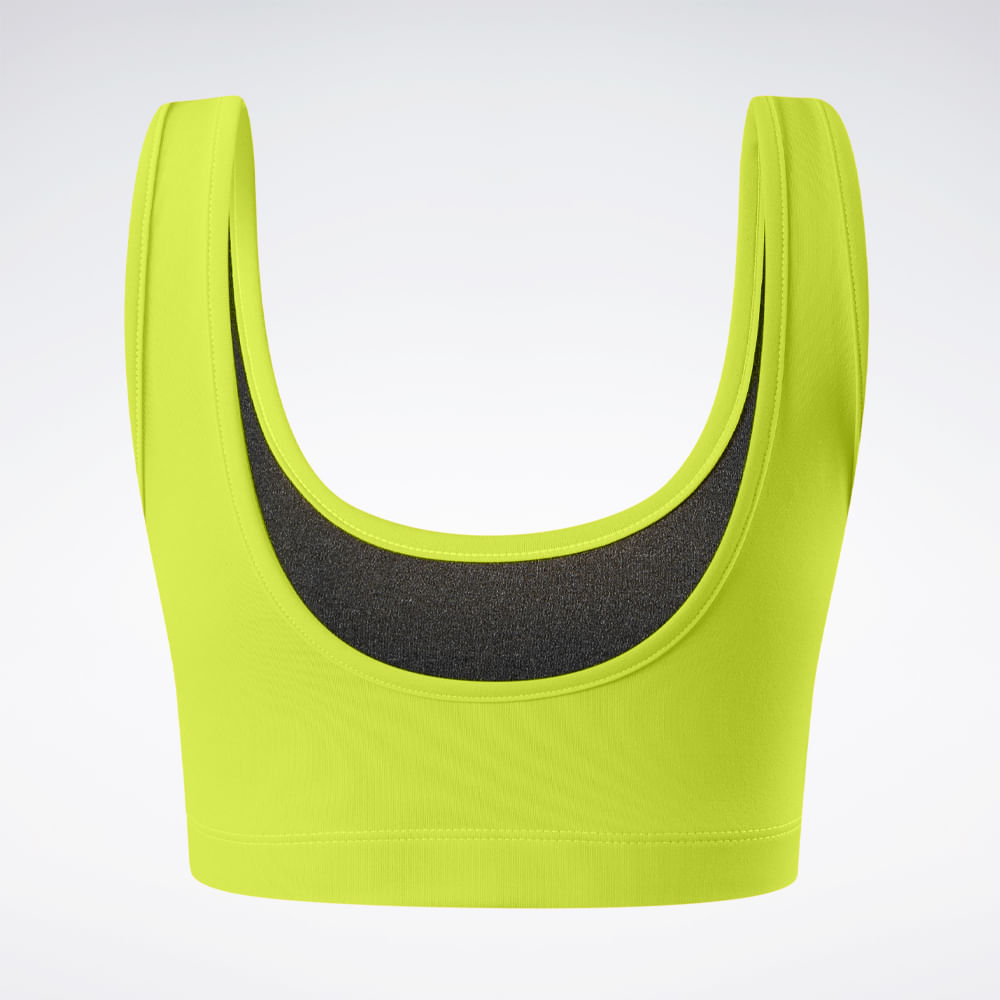Top Reebok Workout Feminino – amarelo – foto 3