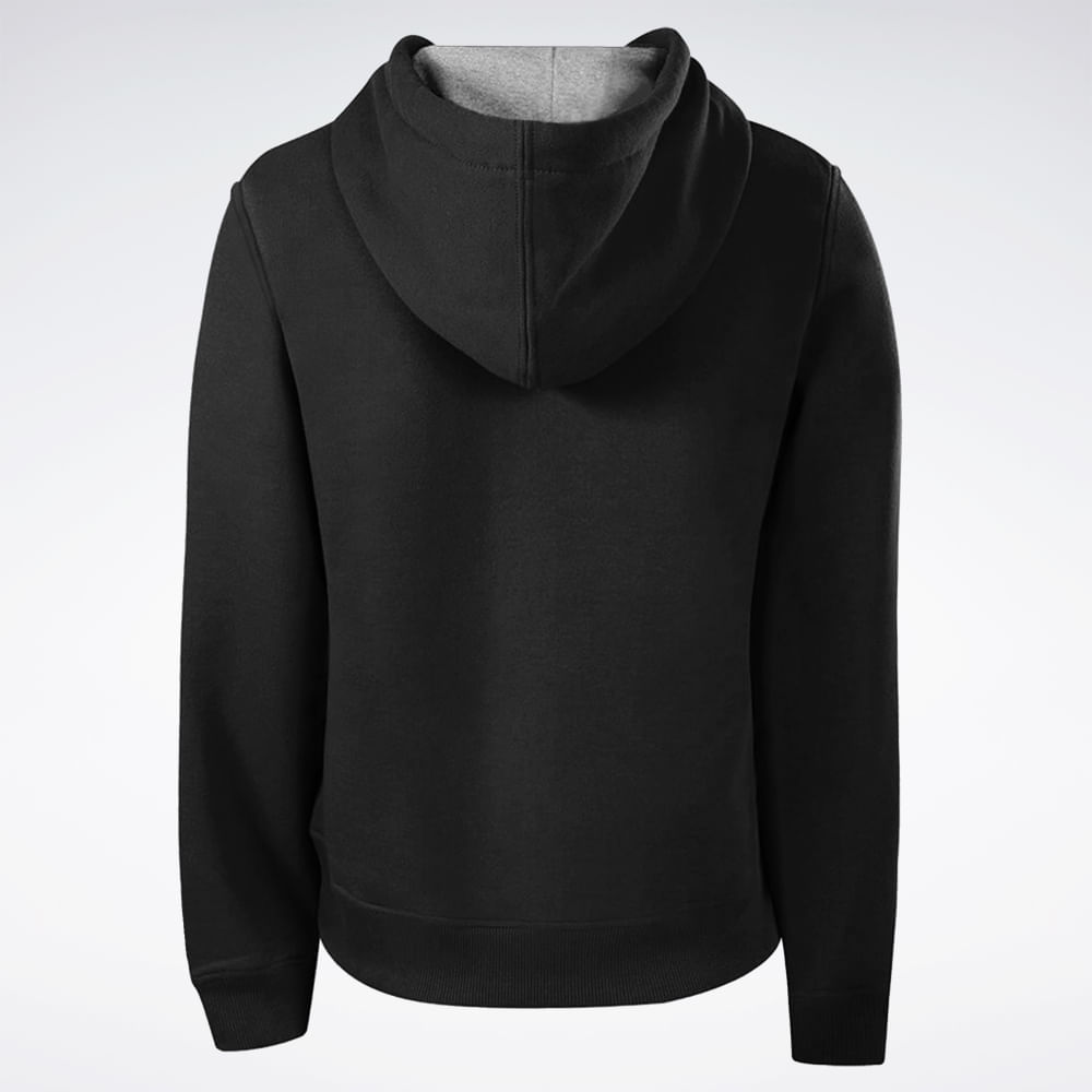 Blusa Reebok Big Vector Com Capuz Feminina – preto – foto 2