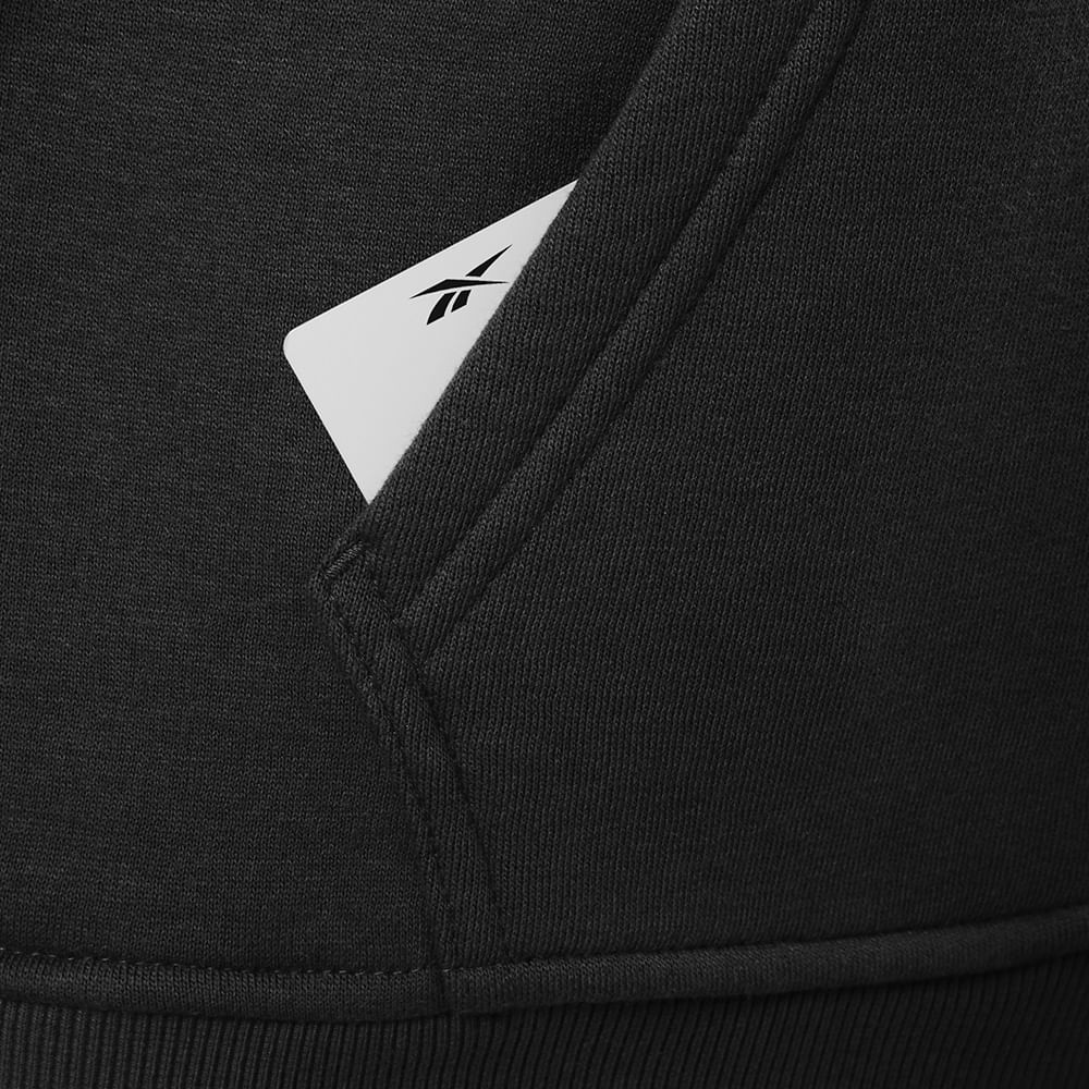 Blusa Reebok Big Vector Com Capuz Feminina – preto – foto 5