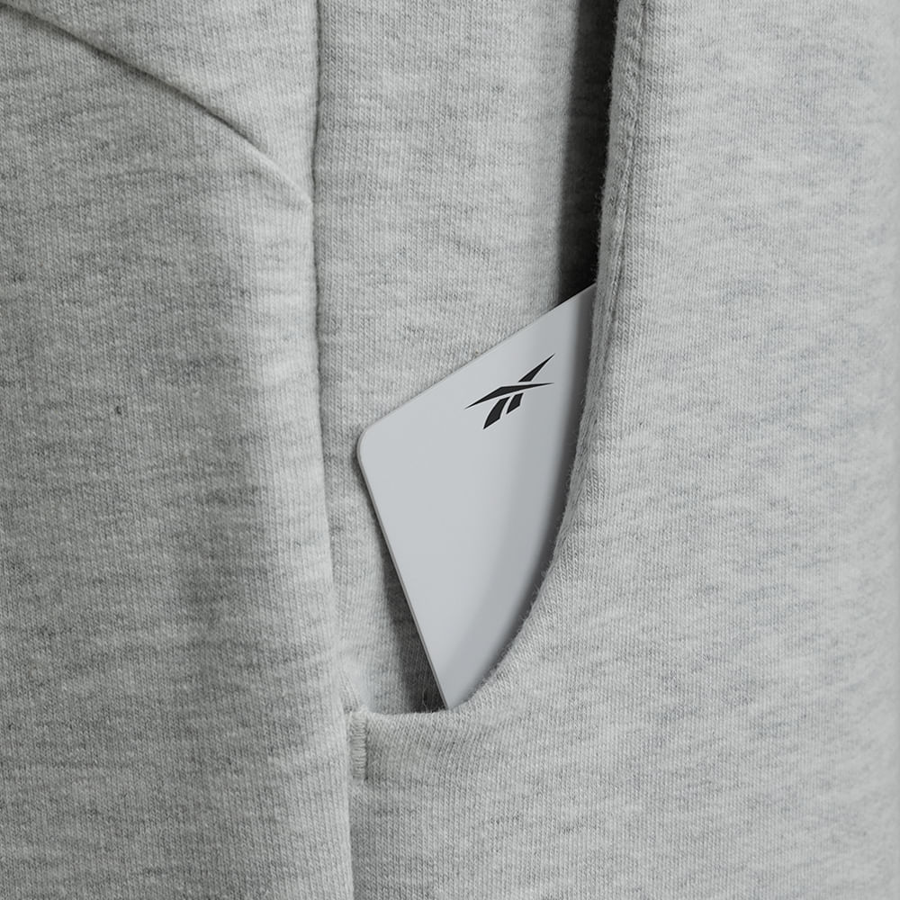 Short Reebok Young Masculino – Cinza claro – foto 3