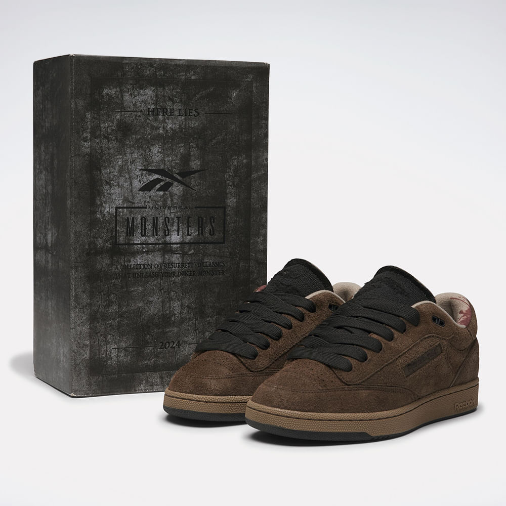 Tênis Reebok Club C Bulc Universal Monster Lobisomem Unissex – marrom – foto 7