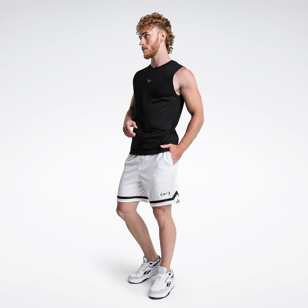 Short Reebok Hoopwear Transition Masculino – branco – foto 4