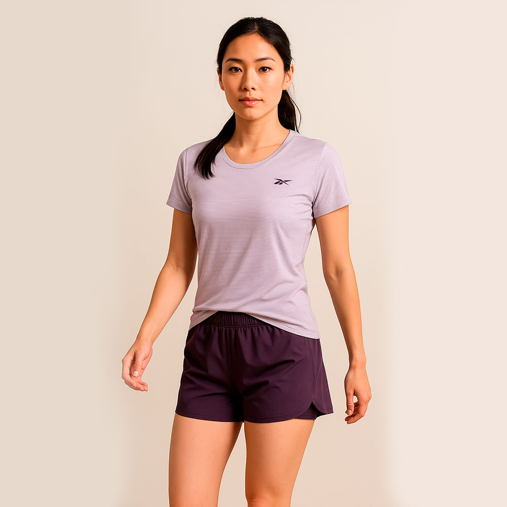 Camiseta Reebok Beach Tennis Feminina – Lilás – foto 4