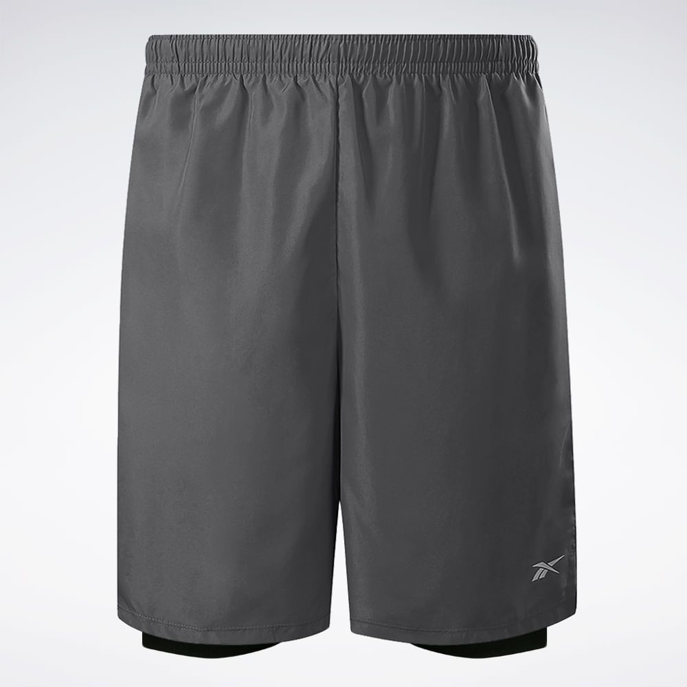 Short Reebok 2N1 7 2.5 Masculino – cinza – foto 1