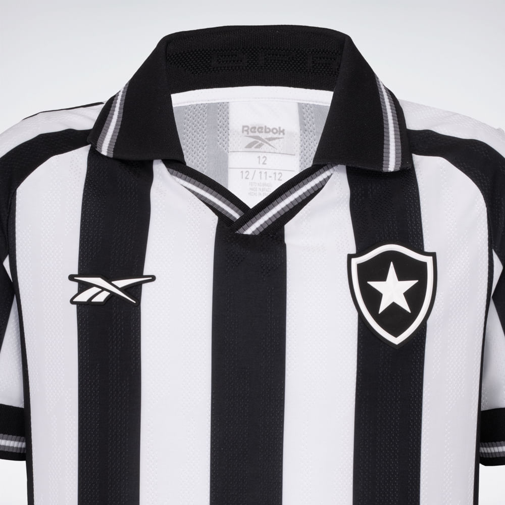 Camisa Reebok Home Botafogo Juvenil 25/26 – preto e branco – foto 2