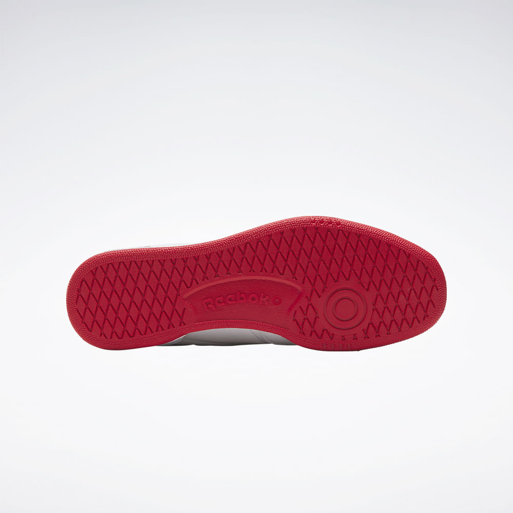 Tênis Reebok Club C 85 Vintage Unissex – Branco e Vermelho – foto 4