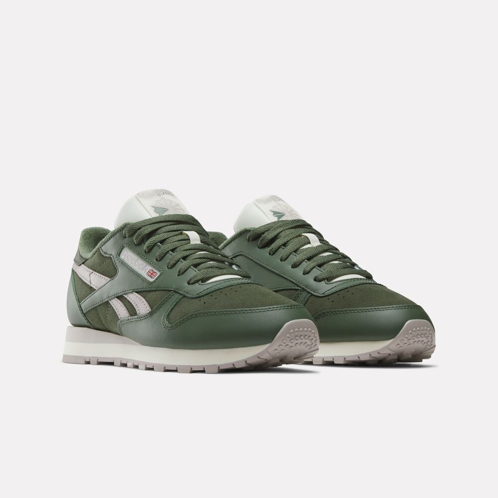 Tênis Reebok Classic Leather Masculino – verde – foto 2