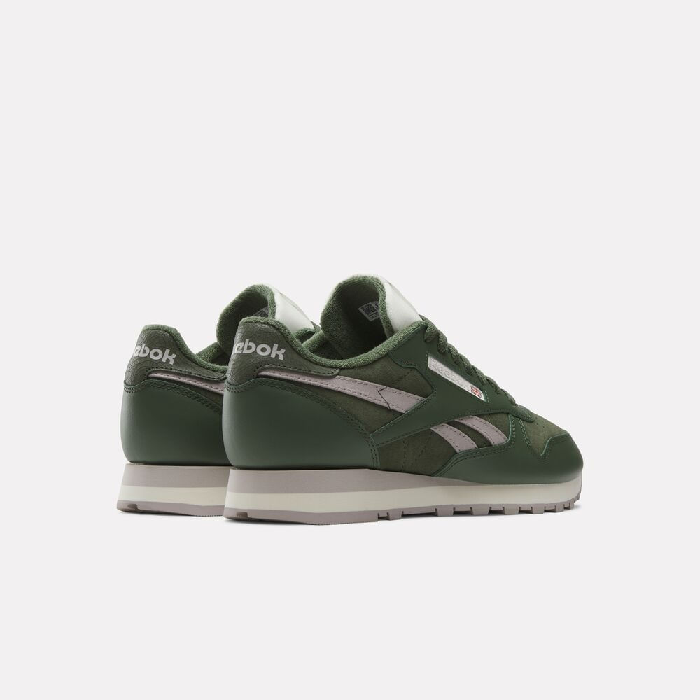 Tênis Reebok Classic Leather Masculino – verde – foto 3
