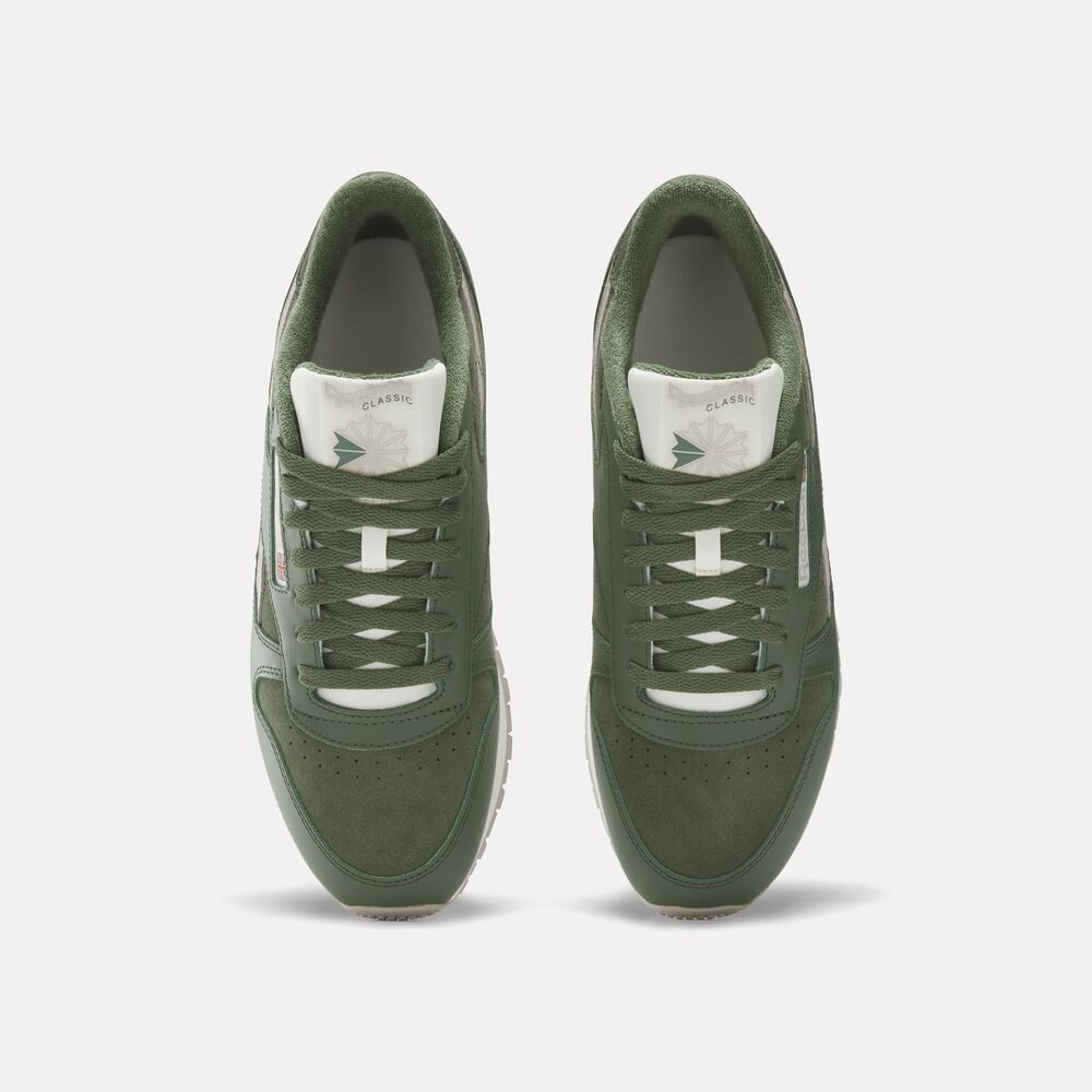 Tênis Reebok Classic Leather Masculino – verde – foto 5