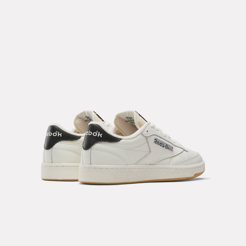 Tênis Reebok Club C 85 Vintage Unissex – Off white e preto – foto 3
